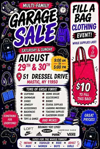 End of Summer Garage Sale!