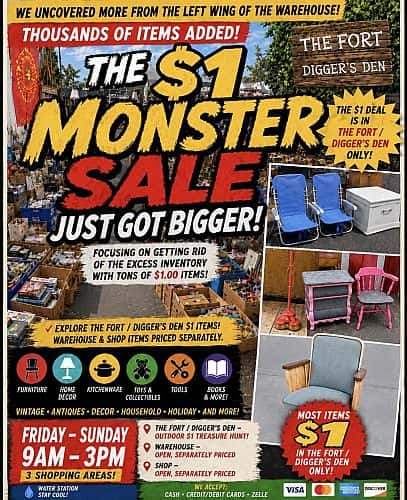 THE $1 MONSTER SALE JUST GOT BIGGER