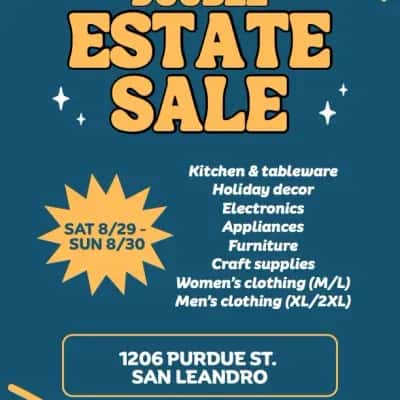 San Leandro Estate Sale - This Weekend (8/29 & 8/30)