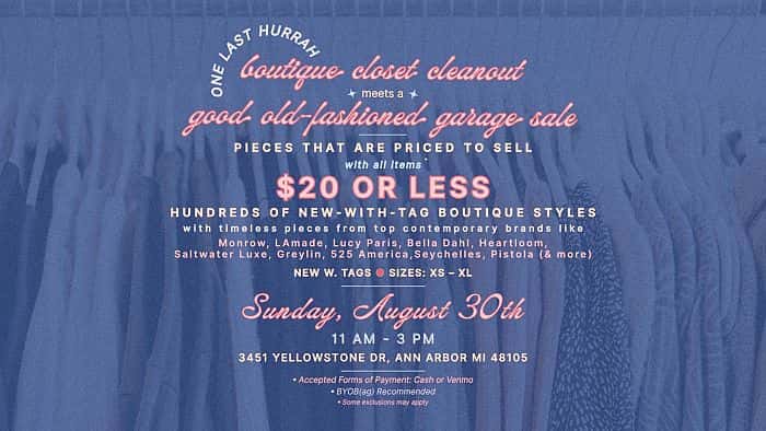 FINAL "Boutique Closet Clean-Out x Good Ol’ Fashioned Garage Sale"