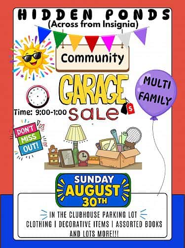 Multi family community garage sale