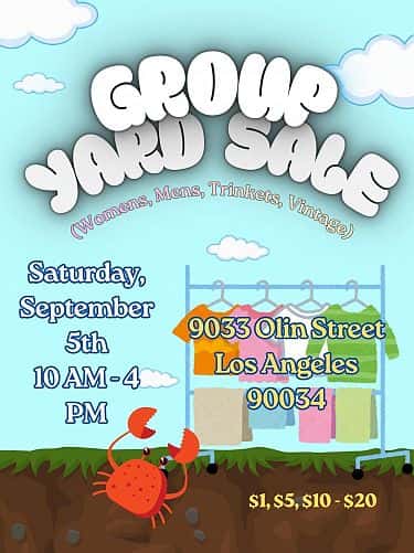 Group Yard Sale! CHEAP!