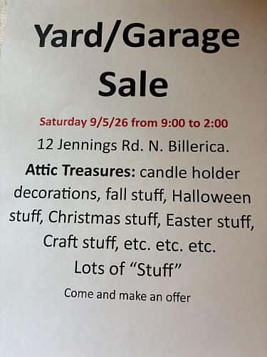 Yard/Garage Sale