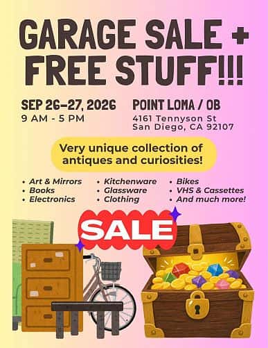 Garage Sale + Free Stuff!!!