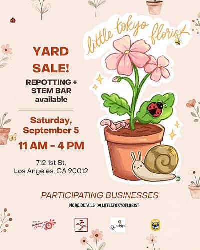 Yard Sale at Little Tokyo Florist