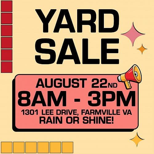Farmville yard sale 8/22 8AM-3PM — photo 1