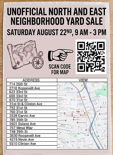 North and East Neighborhood Yard Sale - Multi-Home Map & Sneak Peeks!