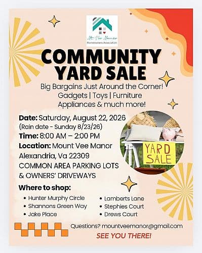Mount Vee Manor Community Yard Sale