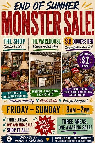 END-OF-SUMMER MONSTER SALE - $1 DIGGER’S DEN + WAREHOUSE & SHOP — photo 1