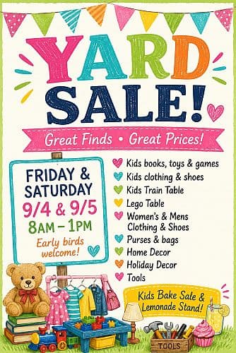 Family Yard Sale