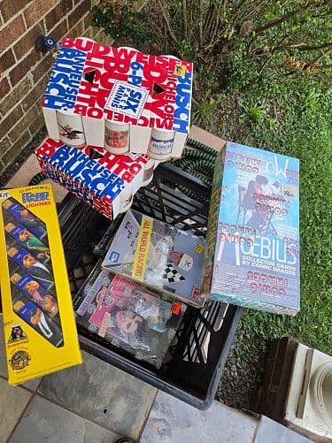 magazines, comics, coffee table books, trading cards. collectibles