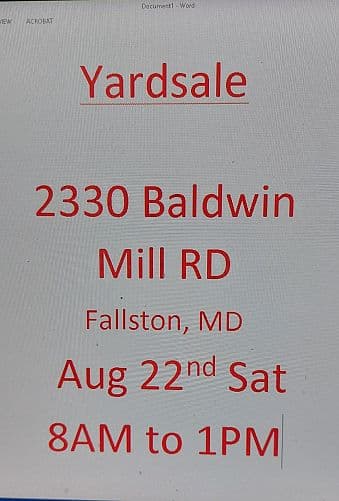 Yardsale