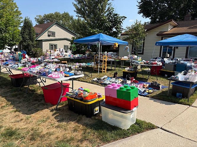Big yard sale last weekend!!