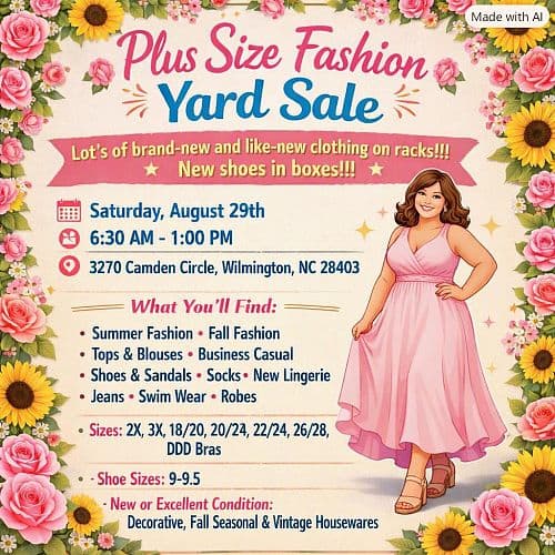Plus Size Fashion Yard Sale — photo 1