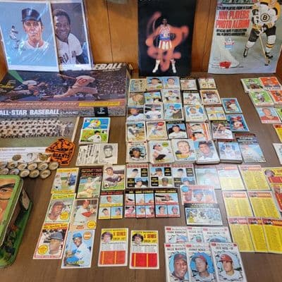 TREASURE TROVE TAUNTON ESTATE SALE AUG 22ND ANTIQUES, VINTAGE BASEBALL CARDS, MATCHBOX CARS, HOT WHE