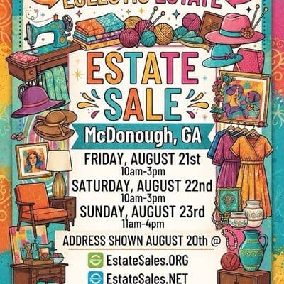 McDonough 50% Off Estate- Pickers Paradise! Arts, Crafts, Sewing, MCM & Unique Decor