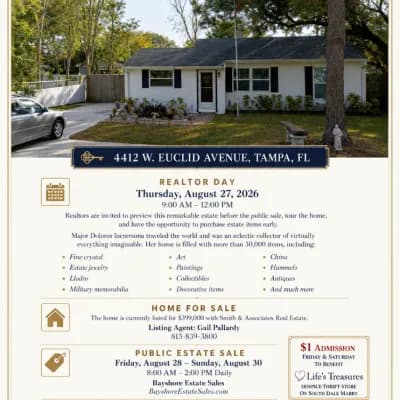 South Tampa Estate Sale