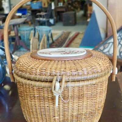 Estate of the late Joan Caddigan- Jewelry, Nantucket Baskets, MCM, Oak, Mahogany, Ephemera, Bronzes,