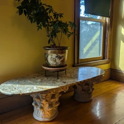 Curated Cambridge Estate: Art Nouveau, Stone Tables, Architectural Pieces & More