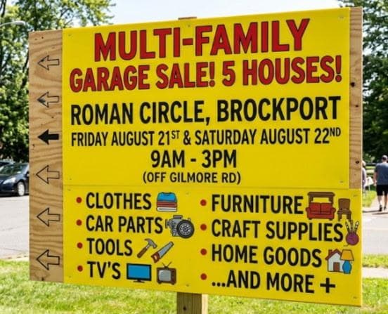 Multi Family Garage Sale!
