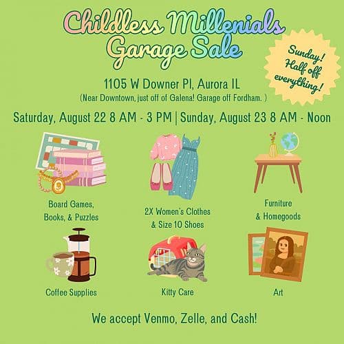 Childless Millenial Garage Sale