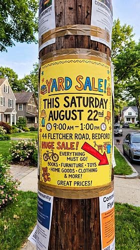 Big yard sales