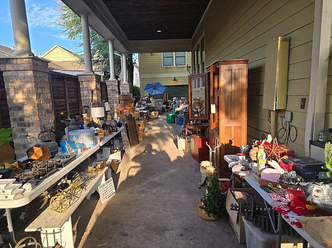 HUGE YARD SALE THIS WEEKEND IN THE HEIGHTS! Shop in the shade!