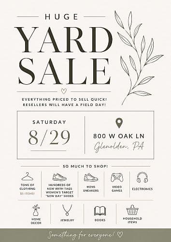 HUGE MULTI FAMILY YARD SALE — photo 1