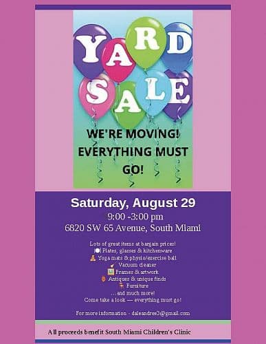 Yard Sale - We're Moving!