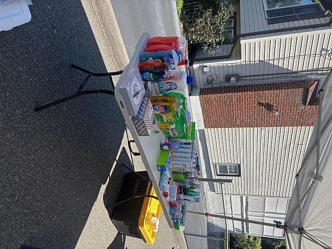 Yard sale! Sport equipment, mini fridges, clothes and more!