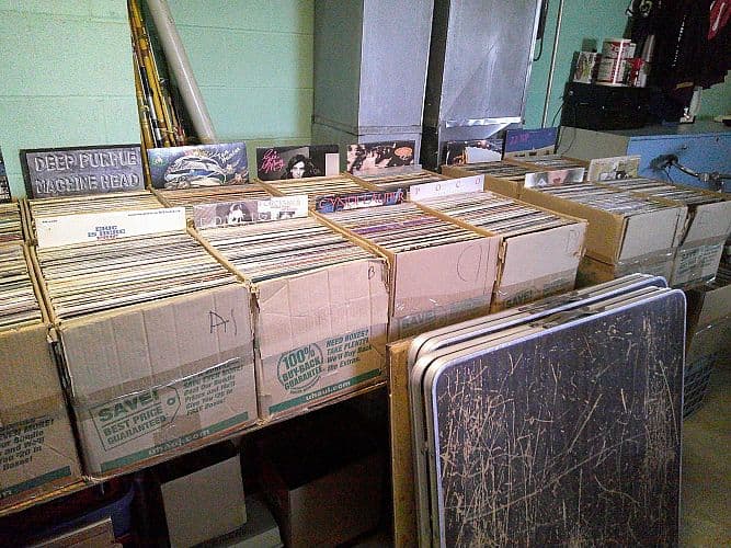 GIANT GARAGE & MUSIC SALE SAT SEPT. 5TH RECORDS CDS TAPES CASSETTES + MORE