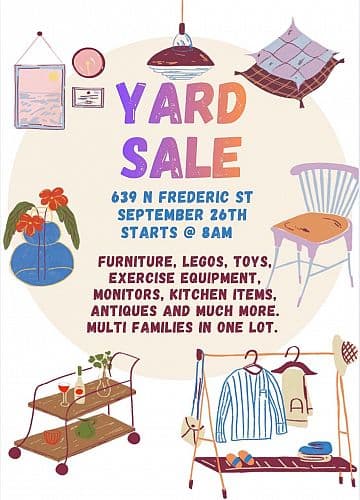 MULTI-FAMILY YARD SALE - Vintage Decor, Furniture, Monitors, Housewares & More!