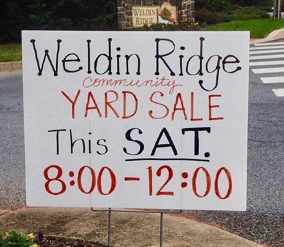 Weldin Ridge & Talley Hill Community Yard Sale — photo 1