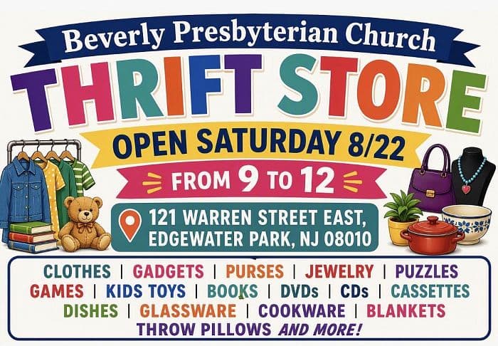 Thrift Store Open at Beverly Presbyterian Church