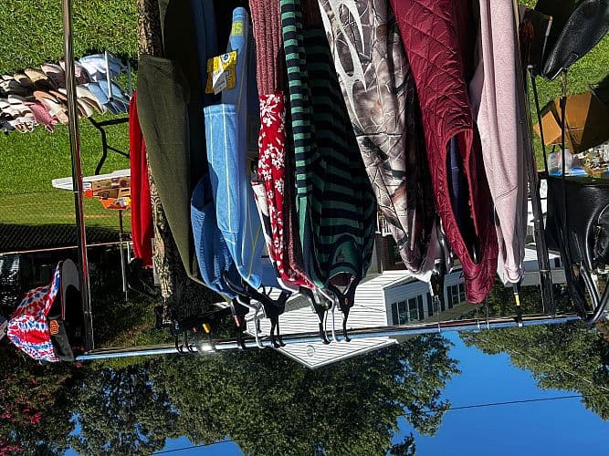 Back to school rainy day yard sale Sat and Sunday