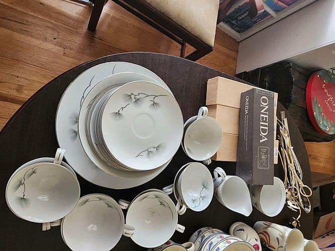 Moving Sale Clothing, Books, Furniture, China, Stemware, Flatware, Artwork