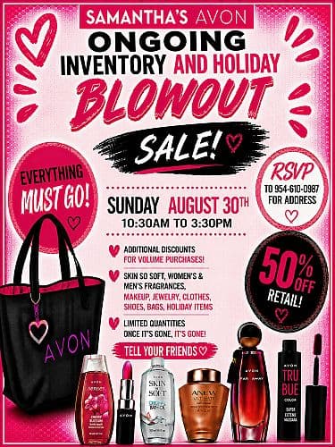 AVON INVENTORY & HOLIDAY BLOWOUT SALE!!!