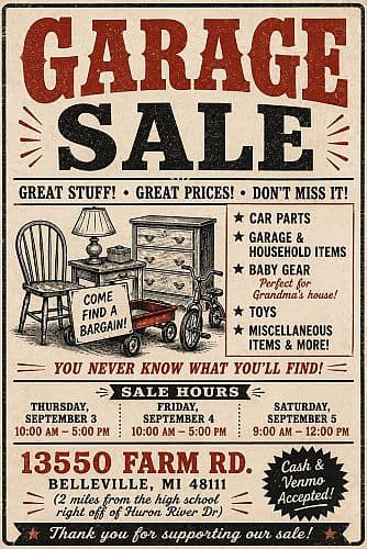 Family Garage Sale