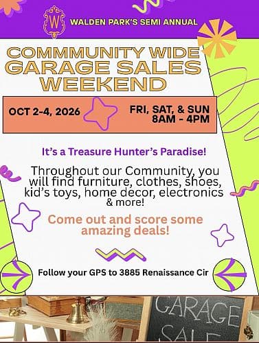 COMMUNITY YARD SALE - Multi-Family Neighborhood Event!