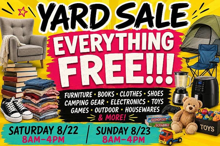 EVERYTHING FREE SALE MOVING SALE!!!