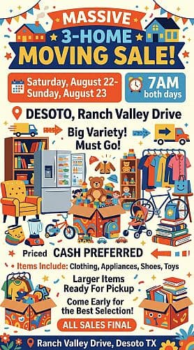 MASSIVE multifamily 3-House YARD SALE / GARAGE SALE — photo 1