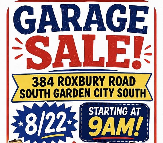 HUGE GARAGE SALE 384 ROXBURY ROAD SOUTH GARDEN CITY SOUTH 8/22 9AM — photo 1