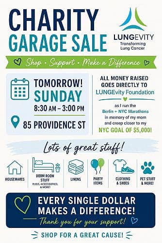 Charity Garage Sale - Mendon, MA