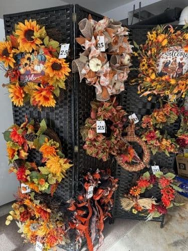 LABOR DAY FALL CRAFT/WREATH SALE TAKE $5.00 OFF ALL FALL WREATHS
