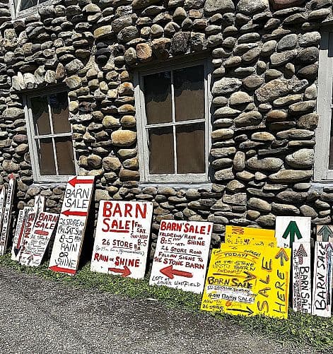 BARN SALE AT THE BIG STONE BARN