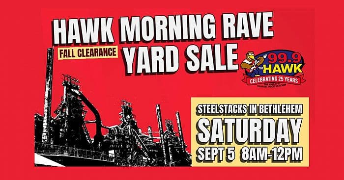 Huge yard sale at Steel Stacks in Bethlehem