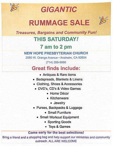 Gigantic Rummage Sale