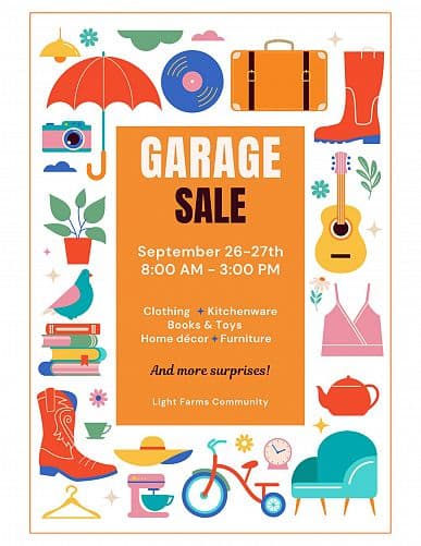 Light Farms Community Wide Garage Sale - 100+ Participating Homes