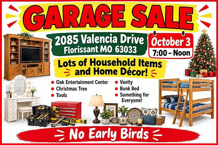 Huge Florissant Garage Sale
