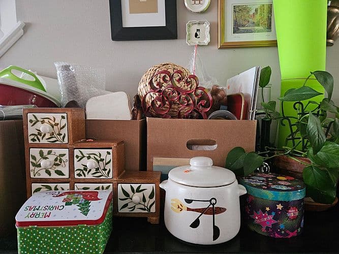 Lots of Household Items: Grill, Linens, Kitchenware, Clothing, and More!